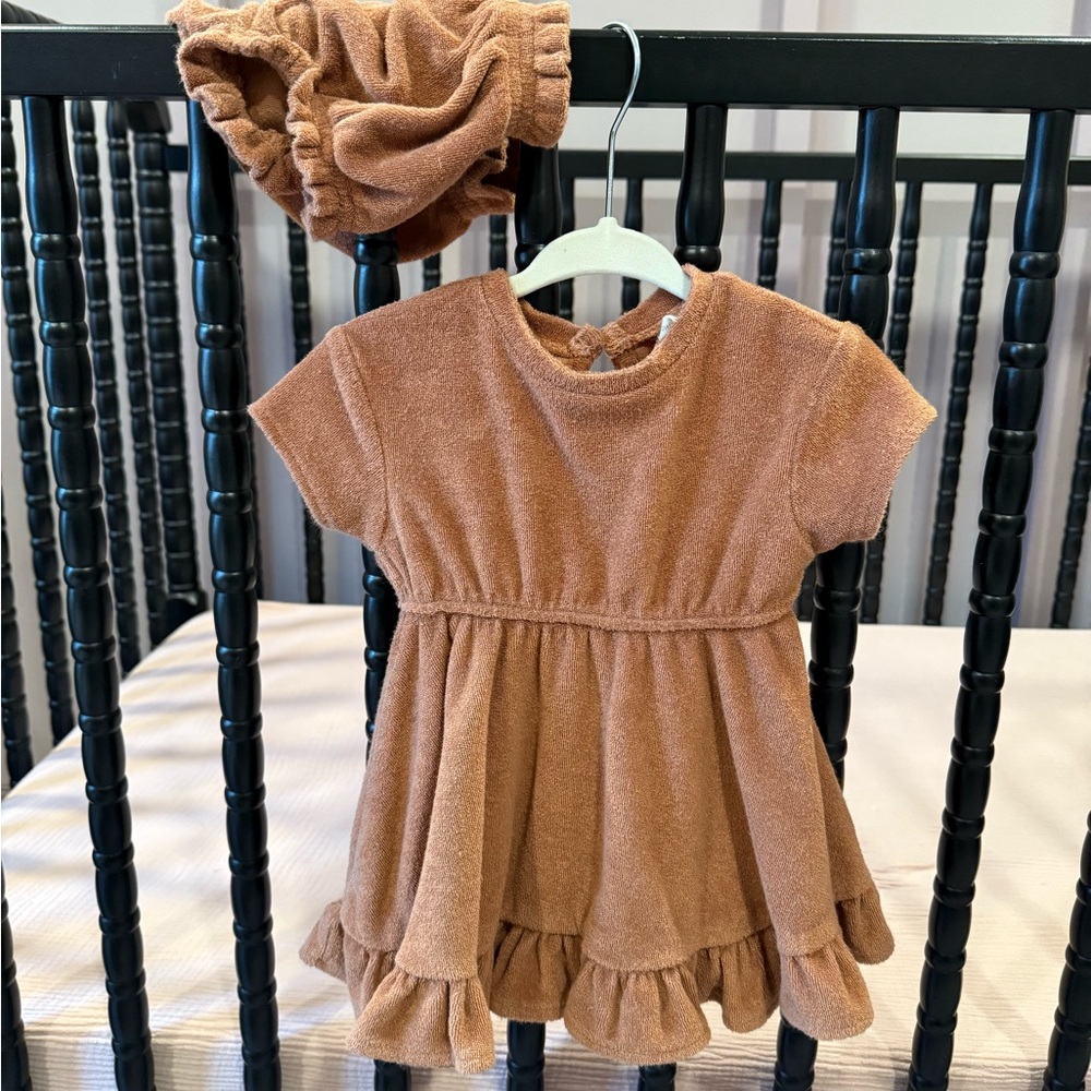 Quincy Mae Terry dress with bloomers
